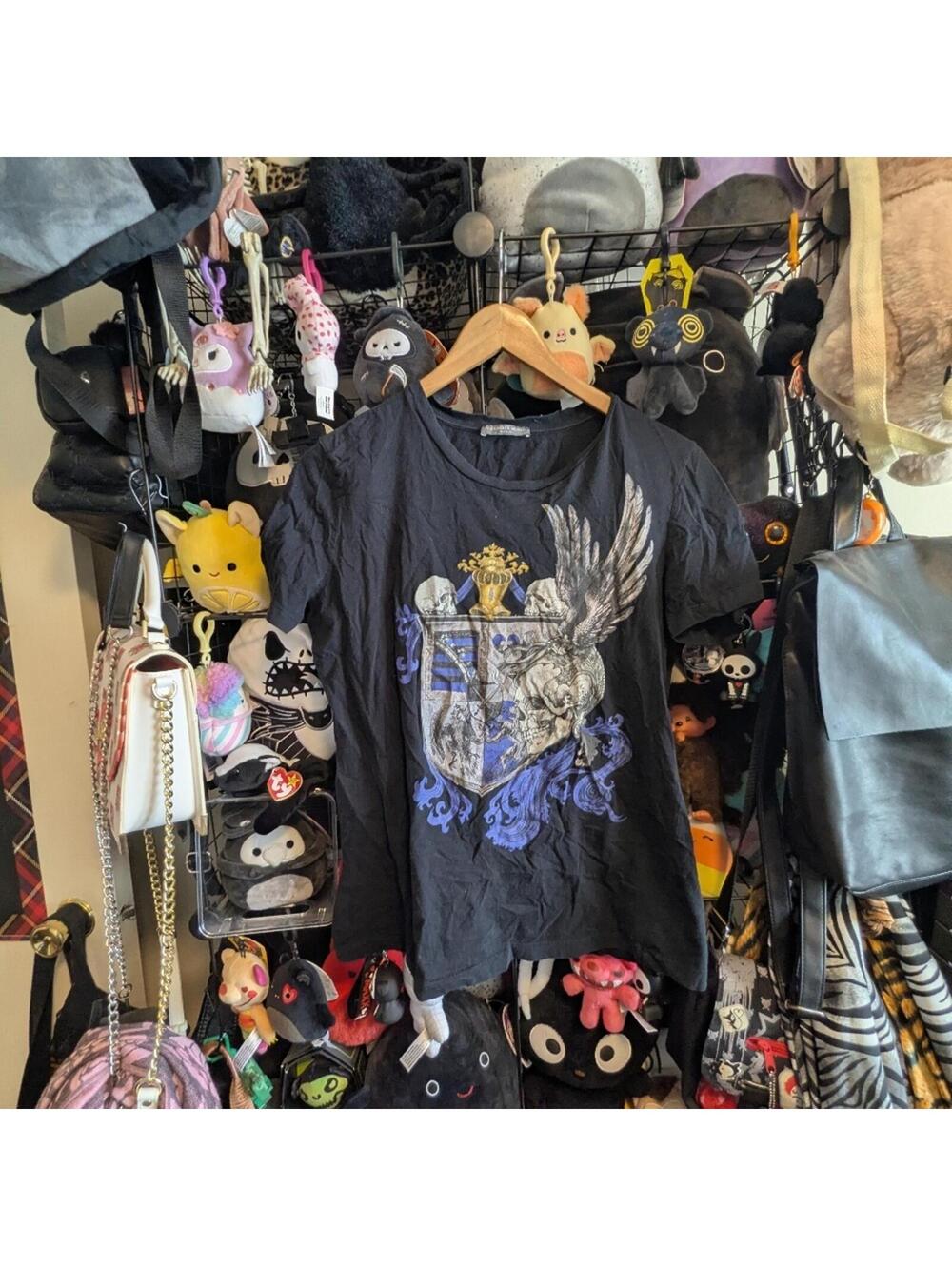 Alexander McQueen Skull Crest Graphic T-Shirt